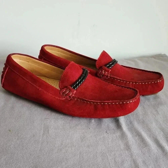 Bass Other - NWOT BASS Palermo Red Suede Men's Driving Shoes  - 8M